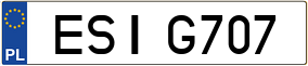 Trailer License Plate